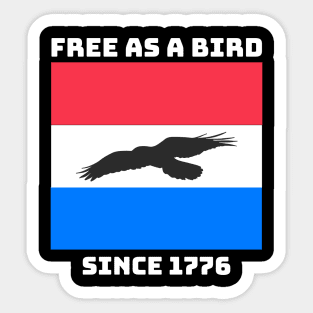 Free as a Bird Sticker